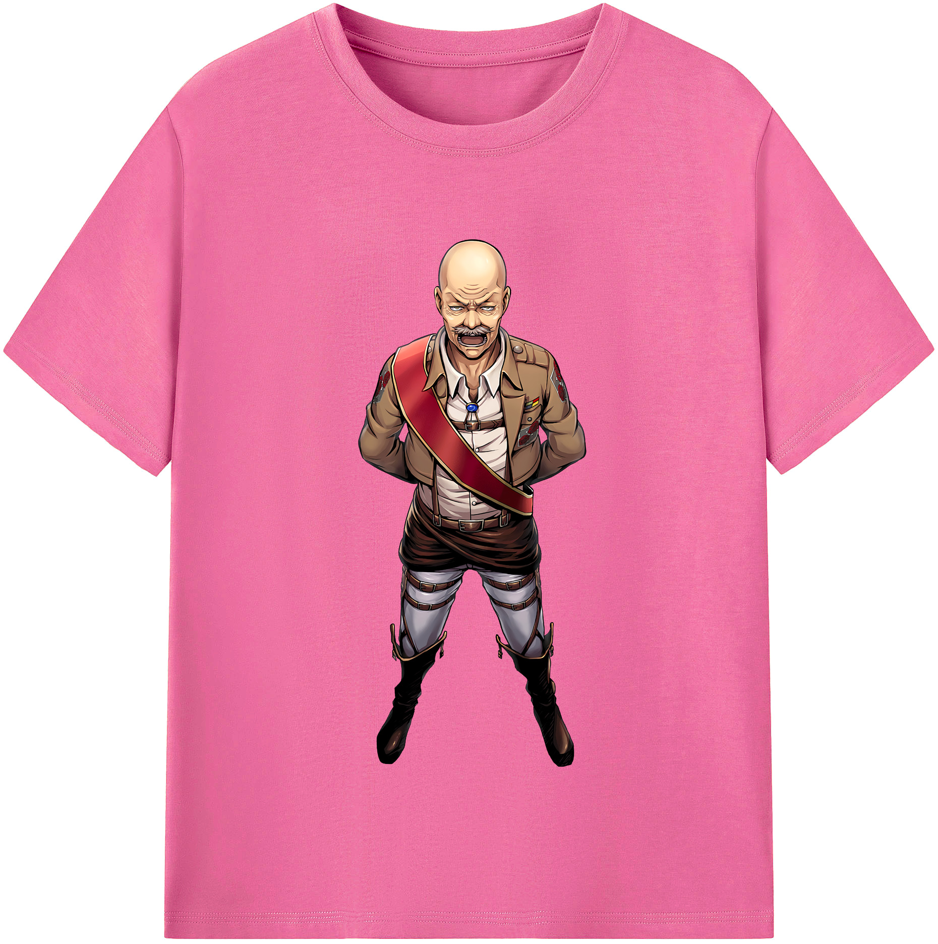 （画像用） 進撃の巨人 ドット·ピクシス Attack on Titan Dot Pixis レディースカジュアルプリントTシャツ（綿100％）